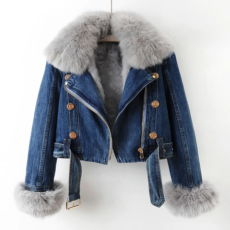Lozenda - Edgy Denim Jacke
