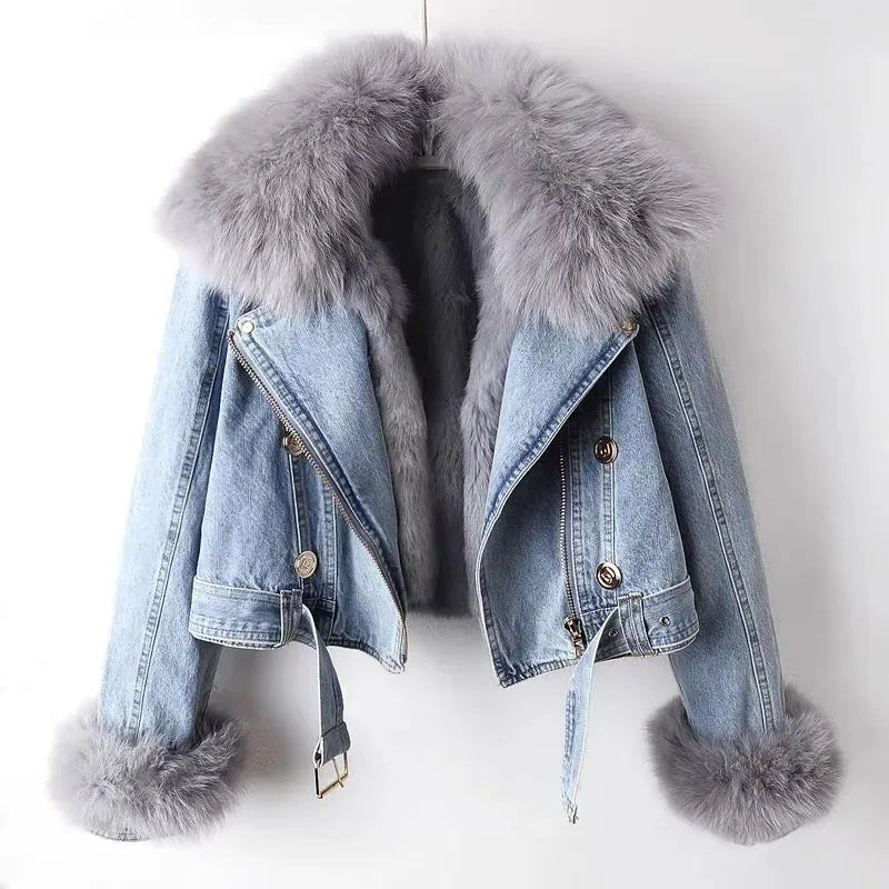 Lozenda - Edgy Denim Jacke