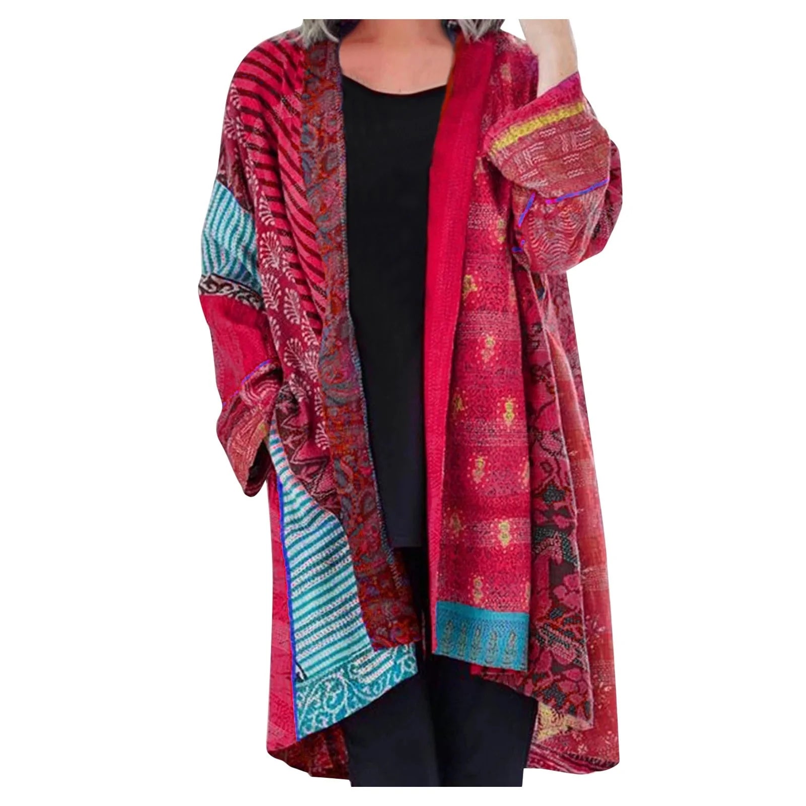 Lozenda - Lange Jacke Im Bohemen-stil