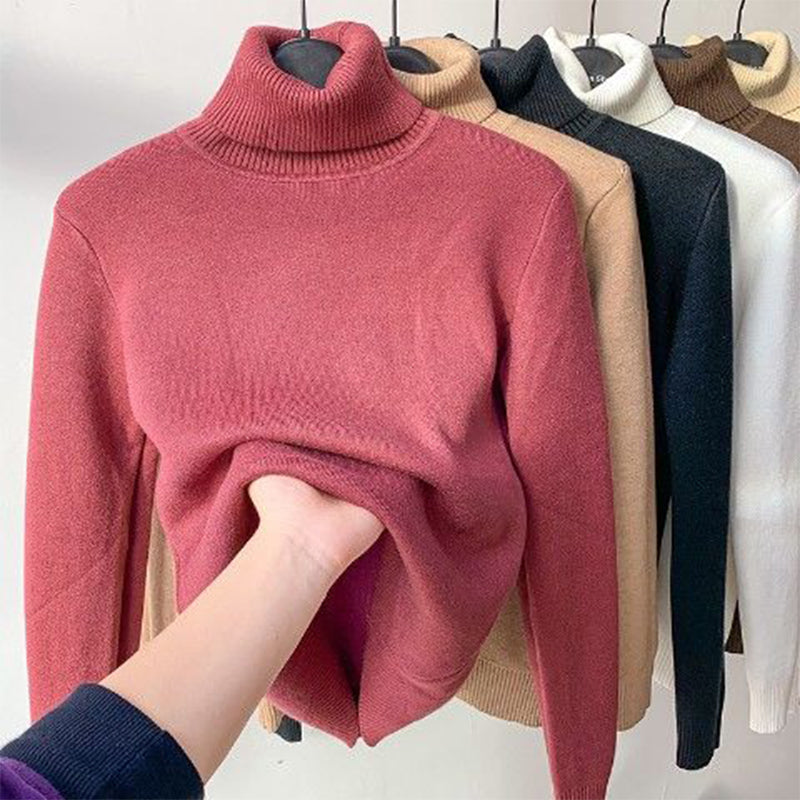 Lozenda - Maxi-Komfortpullover mit Rollkragen