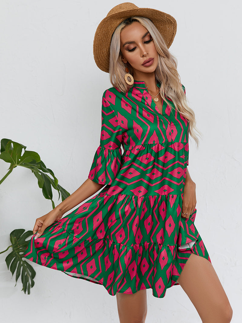 Lozenda - mit Muster und hoher Taille