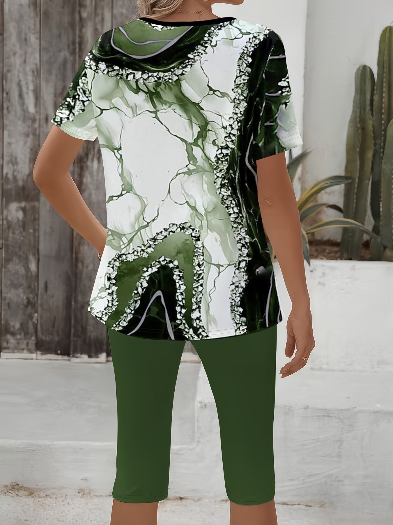 Luna™ | Dehnbares Bedrucktes Zweiteiliges Outfit 7