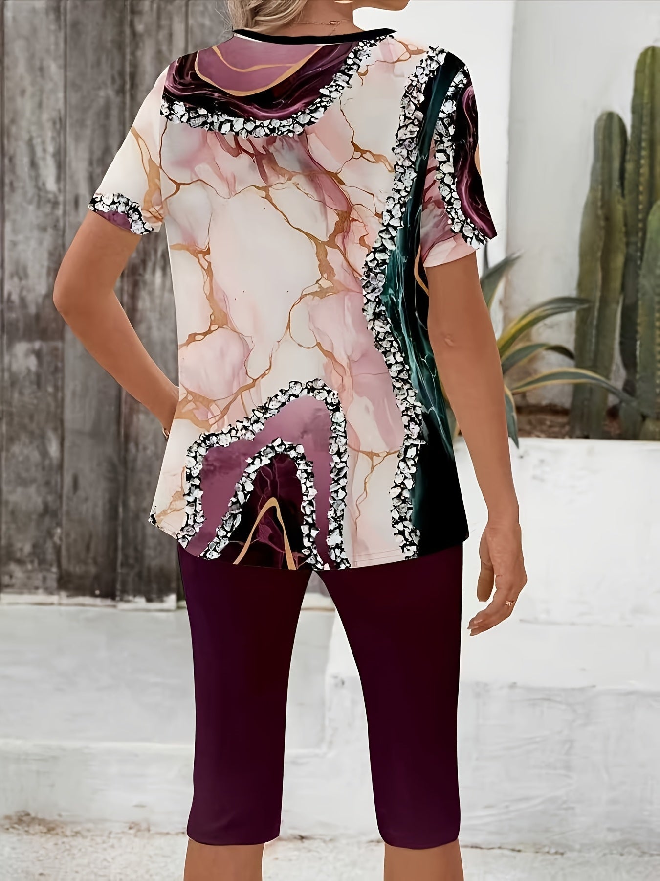 Luna™ | Dehnbares Bedrucktes Zweiteiliges Outfit 8