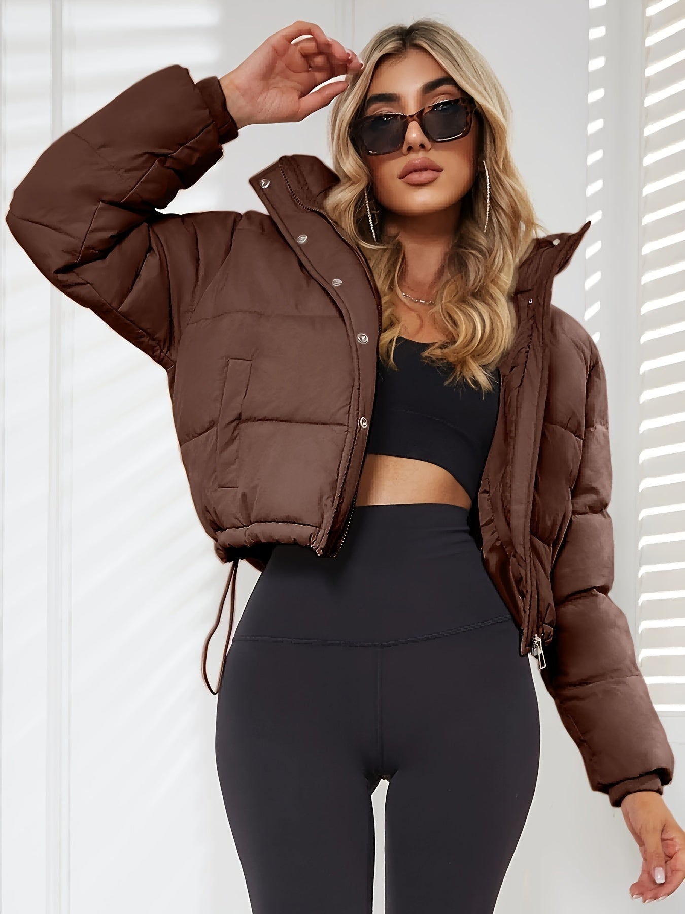 Lydia - Stilvolle warme Kapuzenjacke mit Puffer