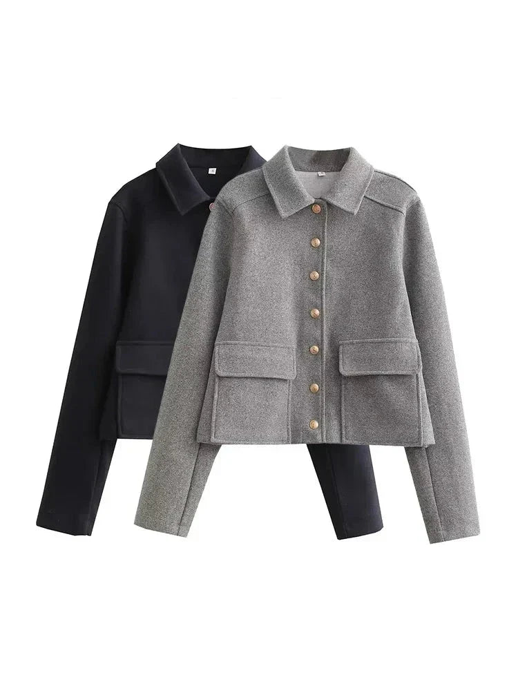 Lynn -  Button Jacke 2