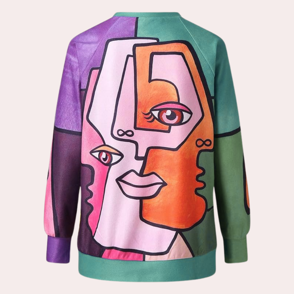 Madeline - Auffälliges bedrucktes Sweatshirt für Frauen