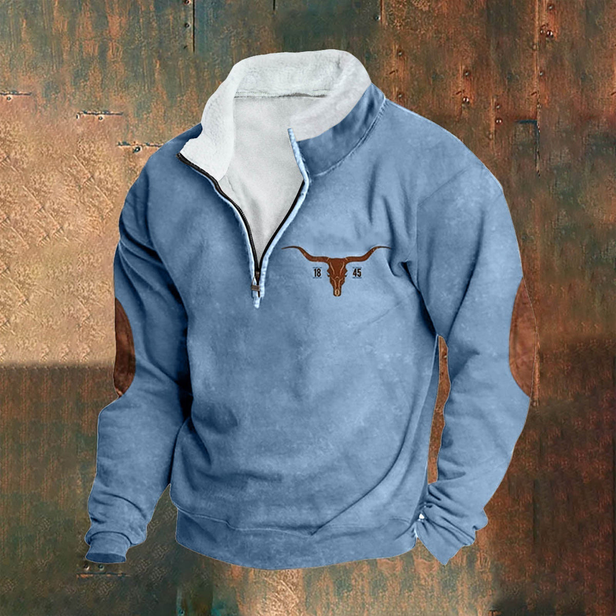 Langarmpullover Herren | Mit Reißverschluss 5
