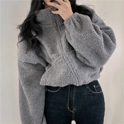 Maisy - Maglione in pile con cerniera e collo