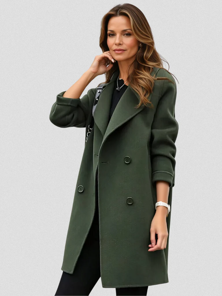 Mantel Damen | Zweireihig mit Revers
