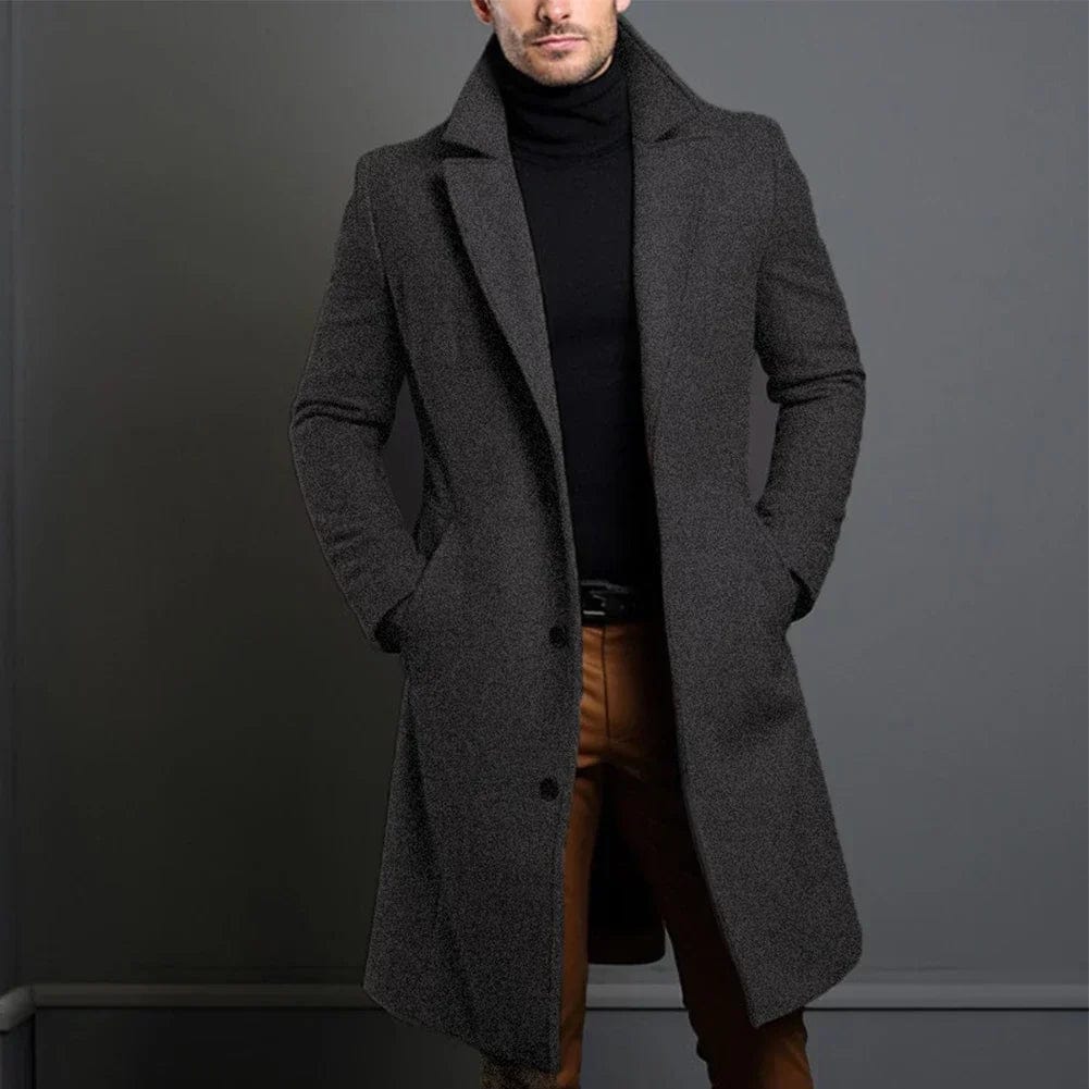 Mantel Herren | Langer Wintermantel | Eleganter Look & Wärmender Komfort