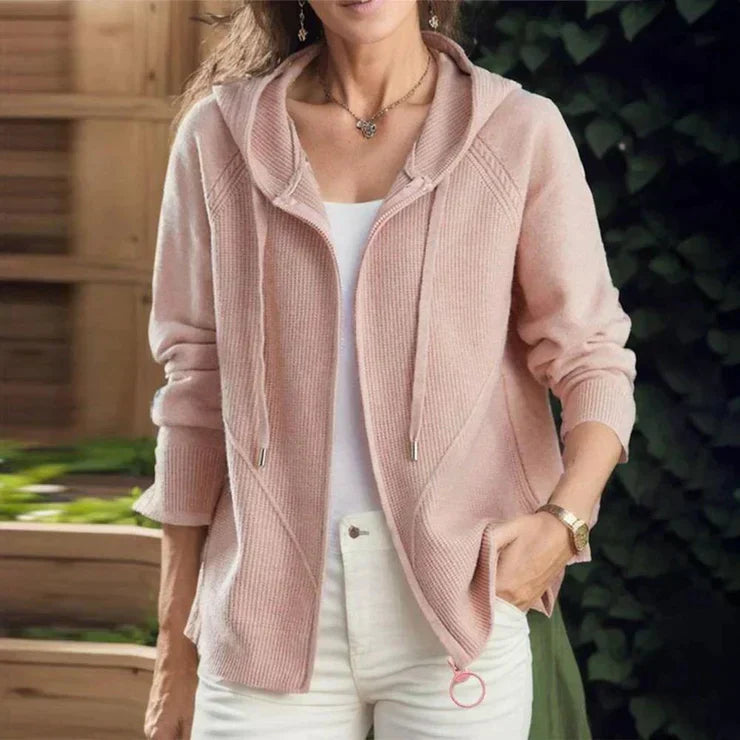 Maria - Kapuzen Sweatshirt Hellrosa