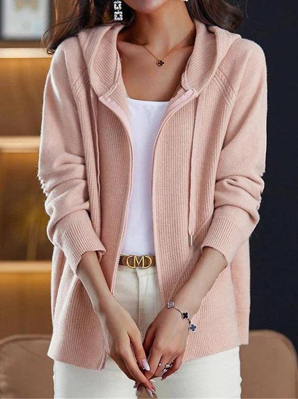 Maria - Kapuzen Sweatshirt Hellrosa