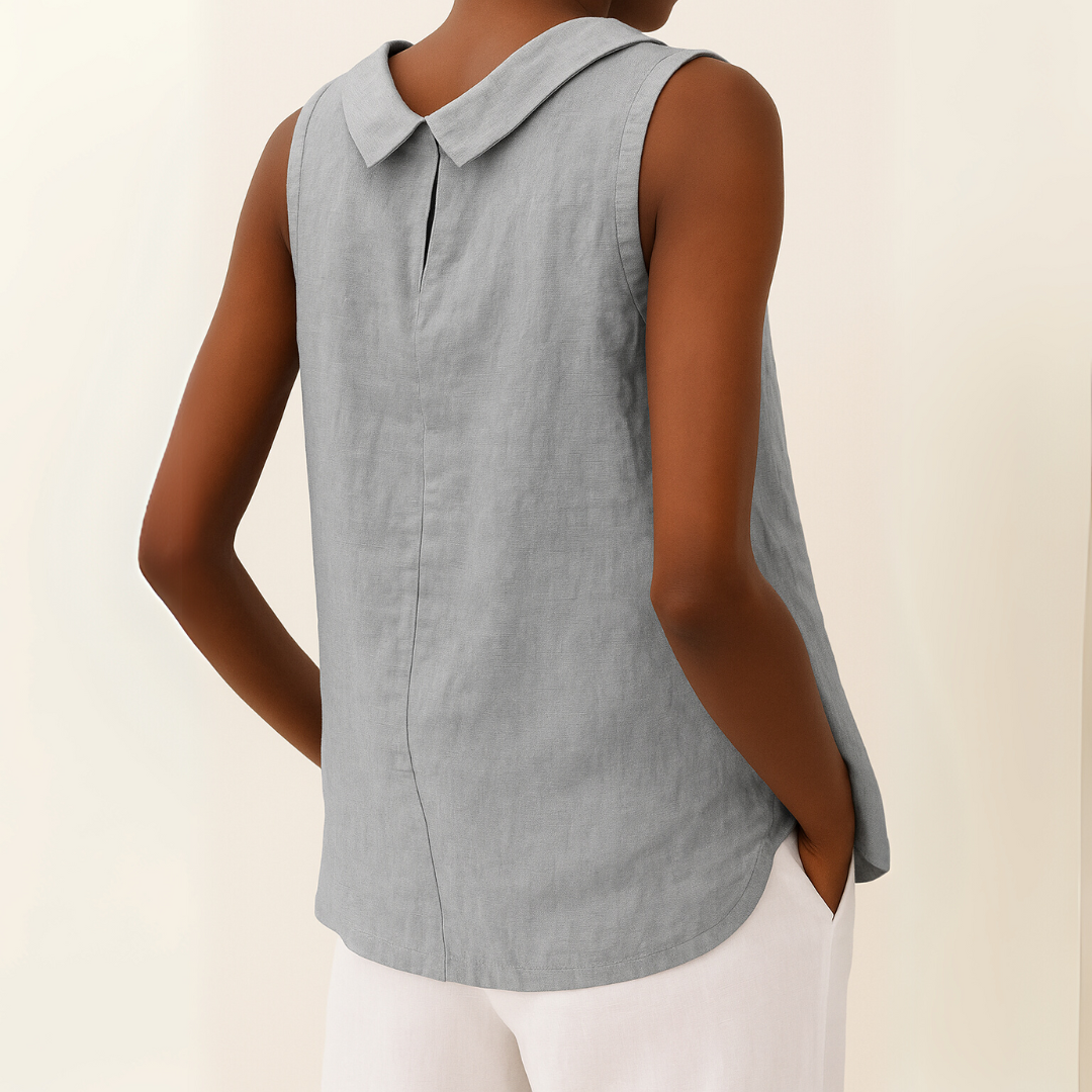 Maria™ | Stilvolles ärmelloses Top mit elegantem Rollkragen 1