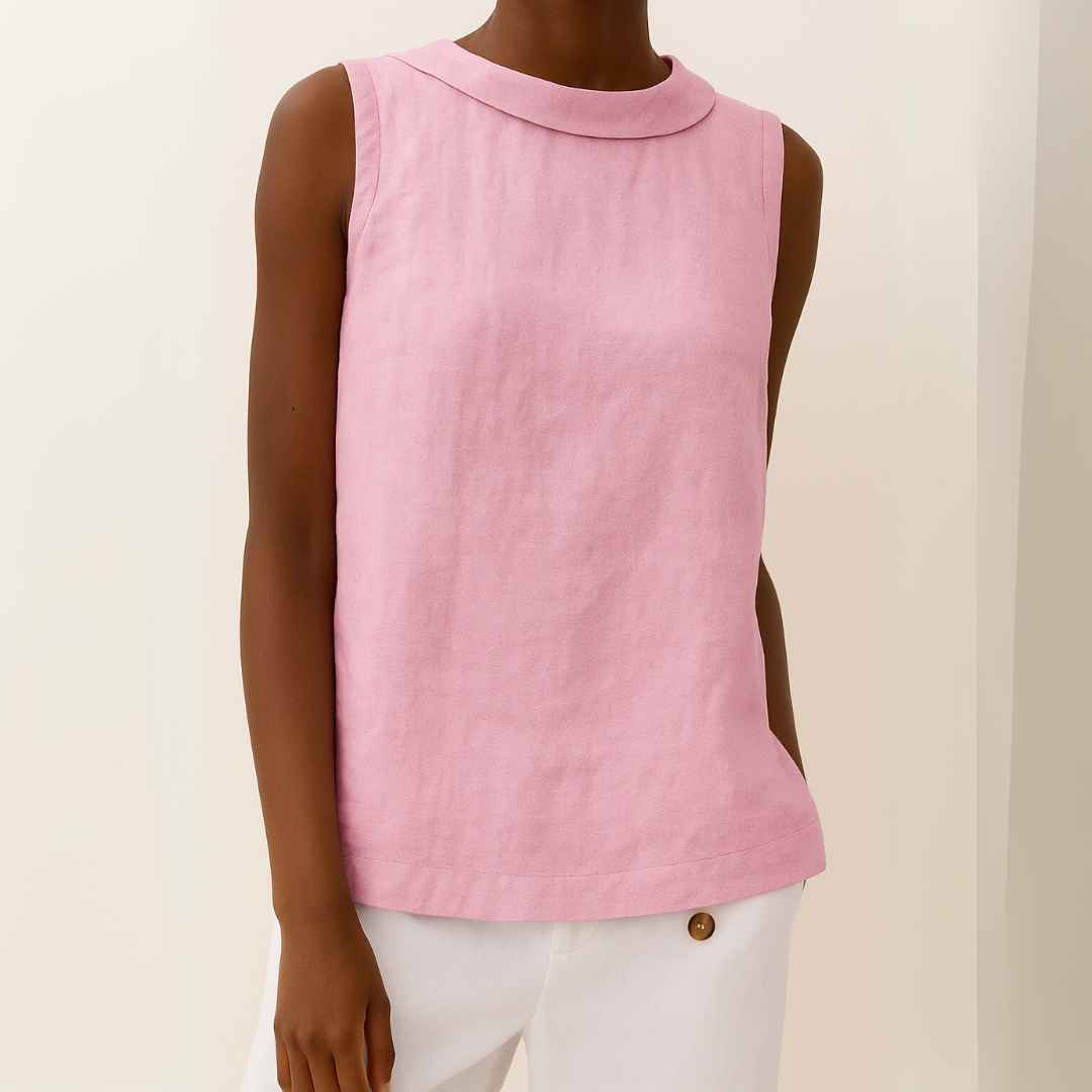 Maria™ | Stilvolles ärmelloses Top mit elegantem Rollkragen 6