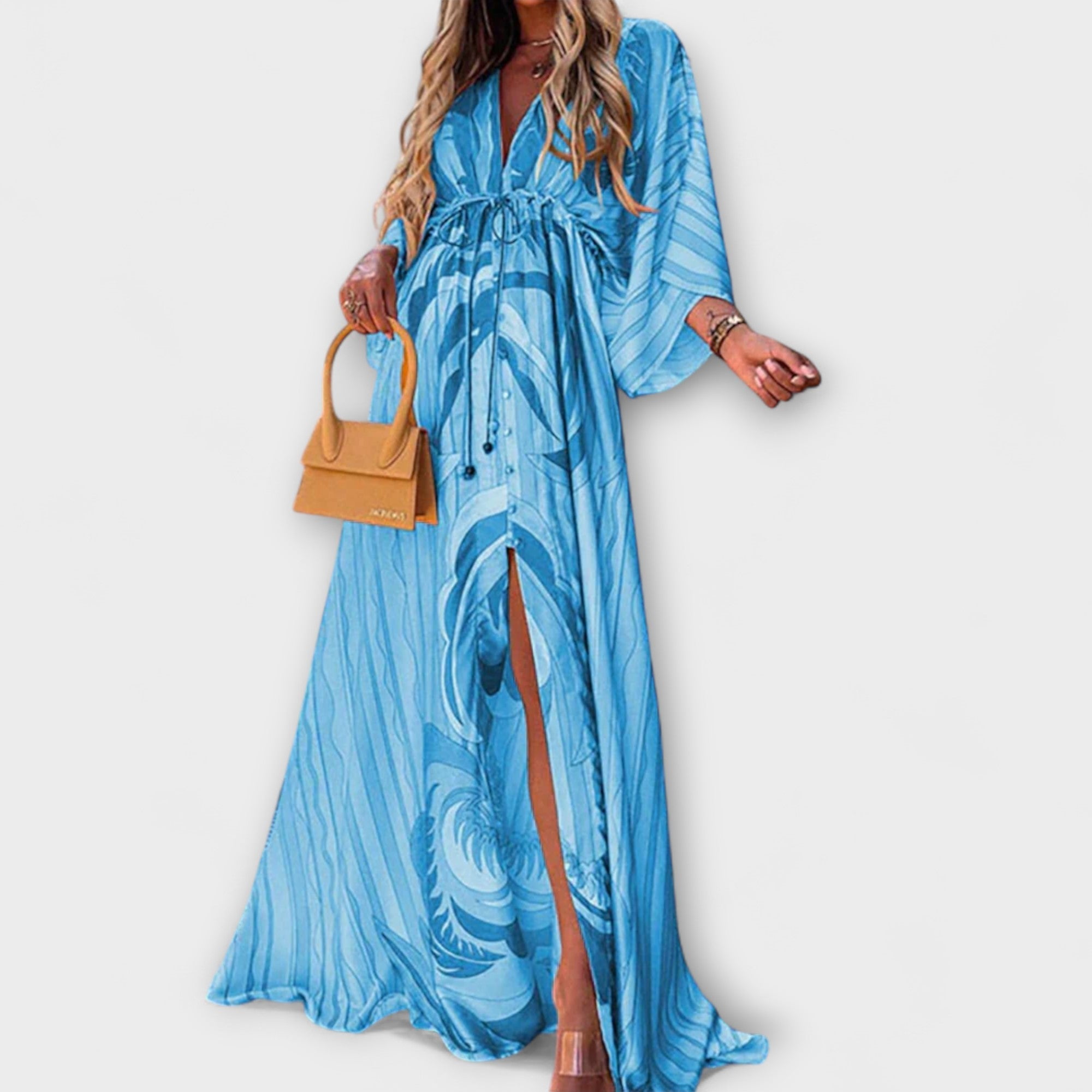 Maxikleid Damen | Boho Print & Fließend
