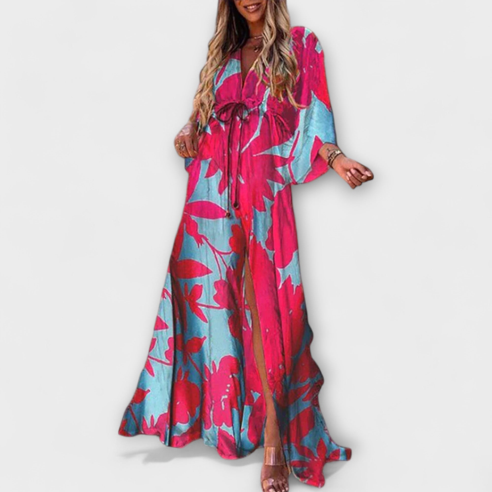 Maxikleid Damen | Boho Print & Fließend
