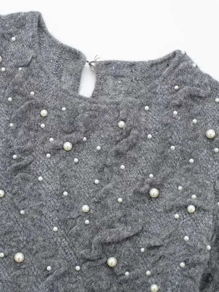 Merel - Pullover mit Perlenstruktur