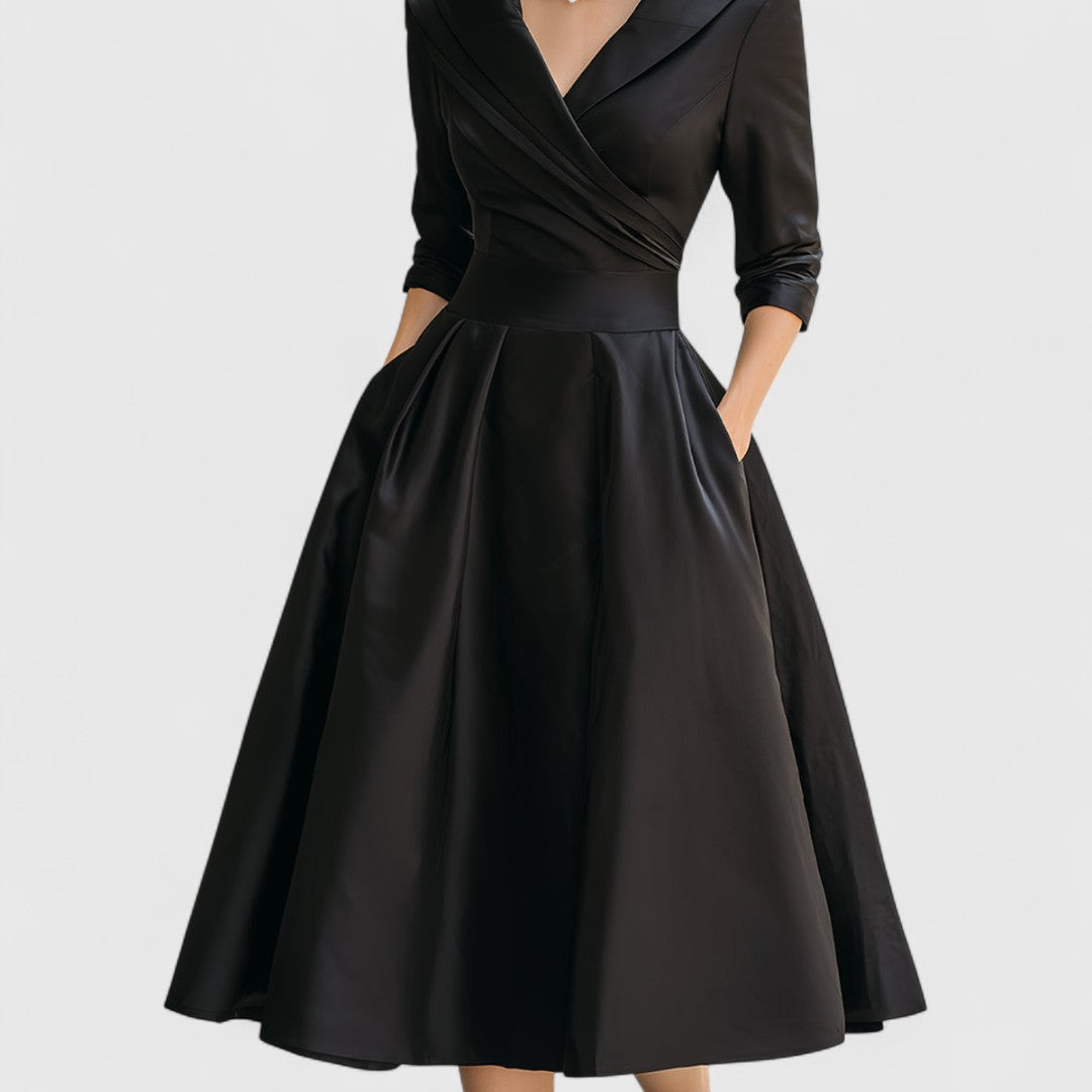 Elegantes Damen-Midikleid mit dezentem Schimmer 7