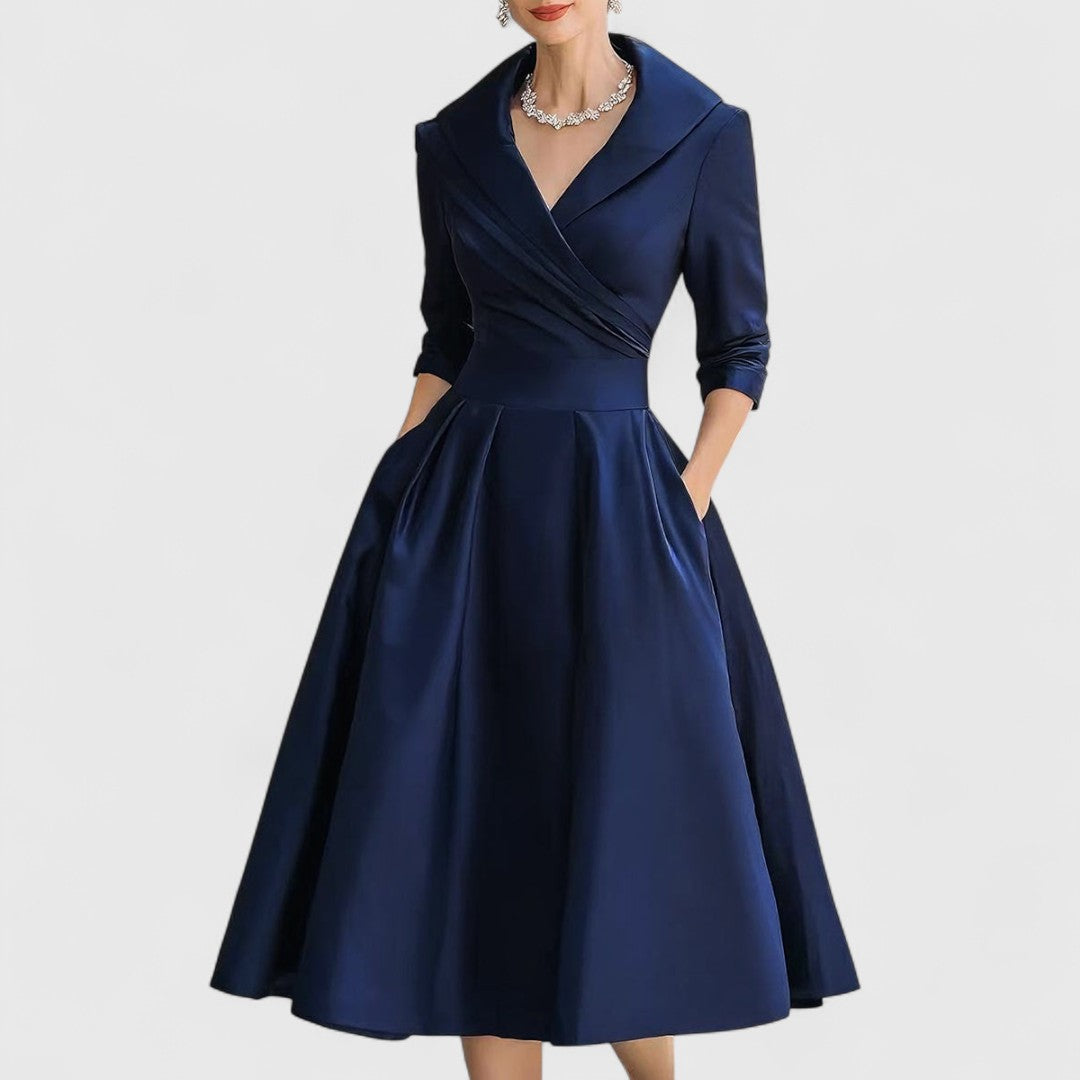 Elegantes Damen-Midikleid mit dezentem Schimmer 12