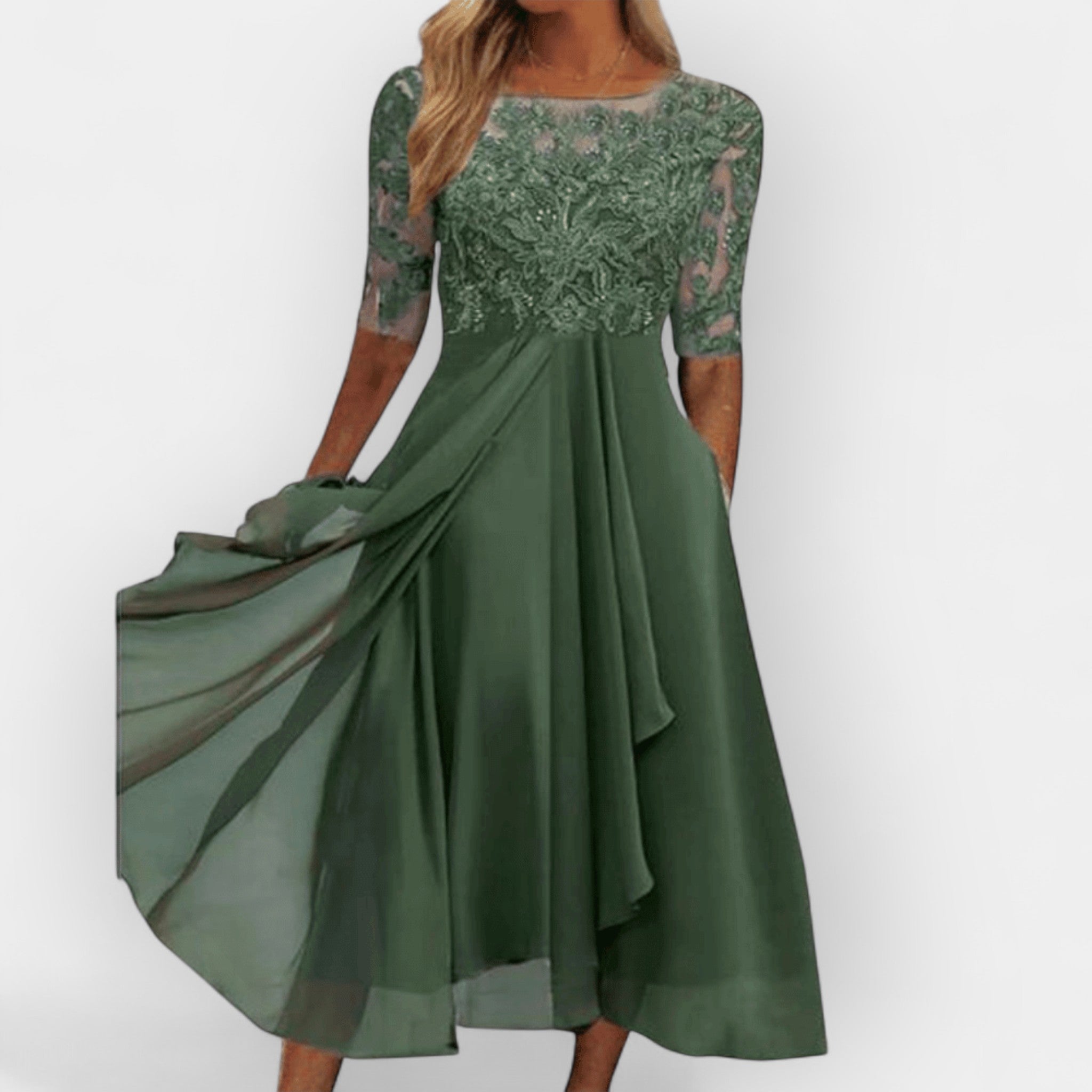 Midikleid Damen | Spitze & Festlich