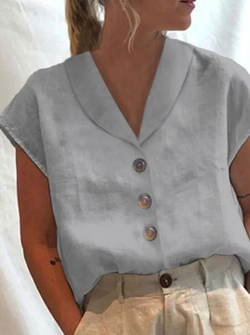 Modische Kragenbluse für Frauen
