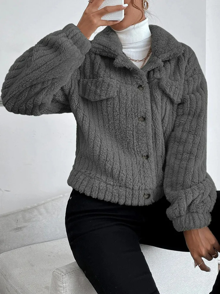Modische Teddyjacke Damen