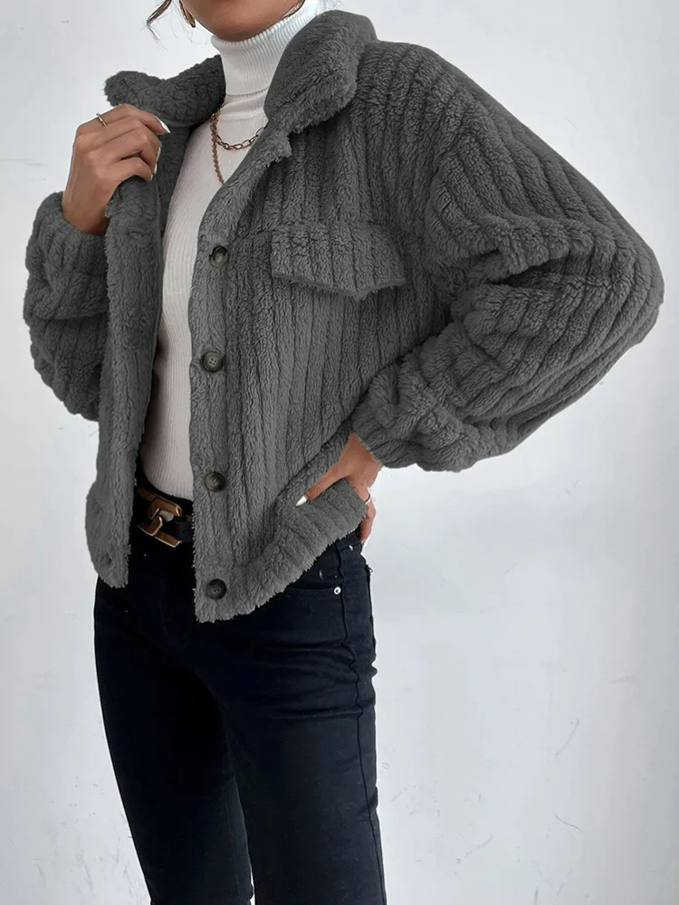 Modische Teddyjacke Damen