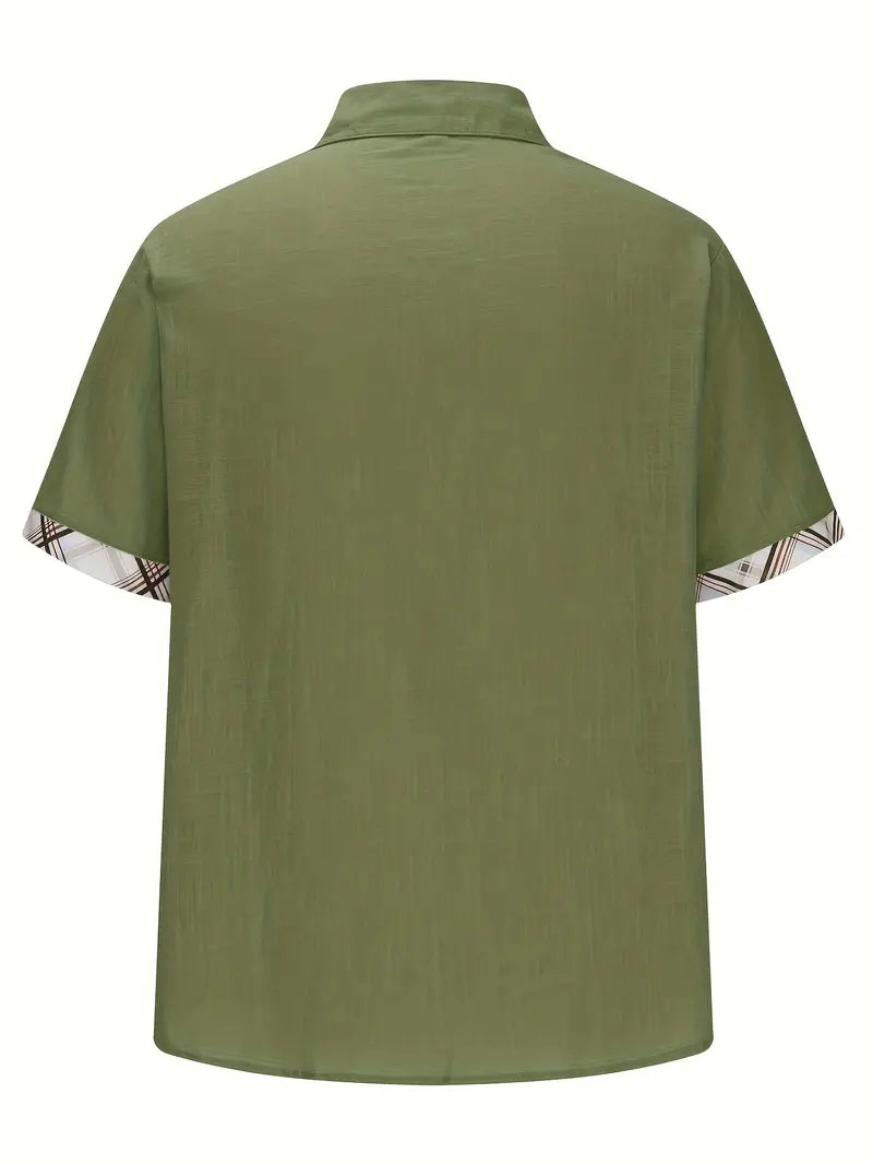 Modisches Hemd mit grafischem Karodruck für Männer – Liam