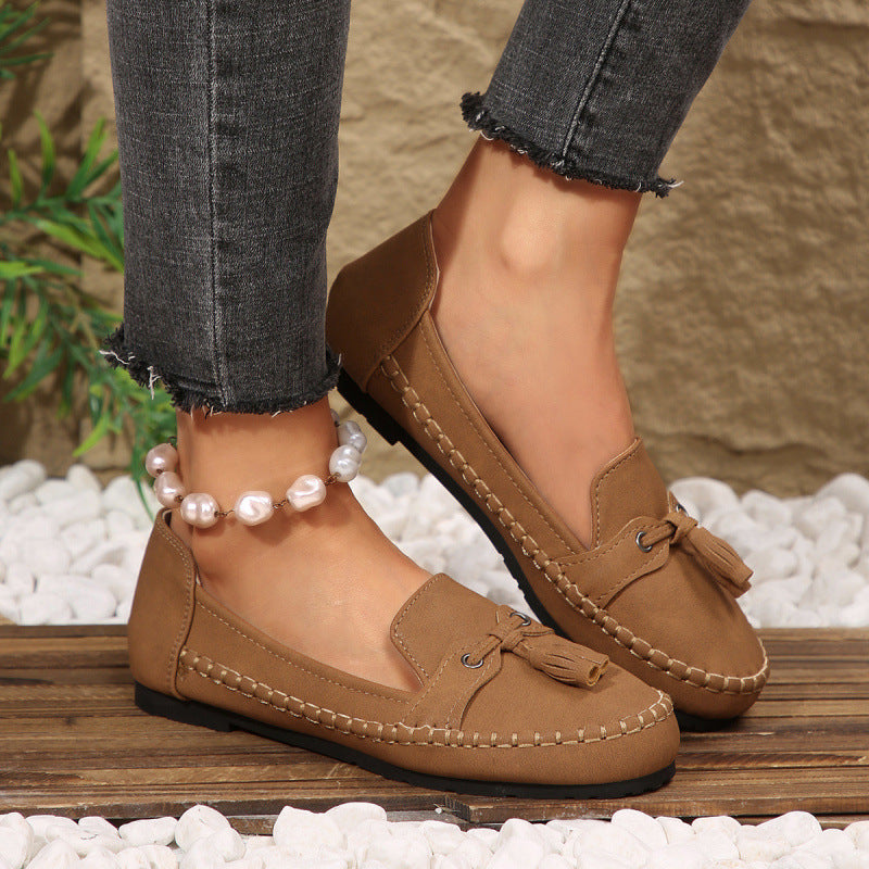 Mokassins Damen | Quasten-Detail & Weicher Komfort-Sitz