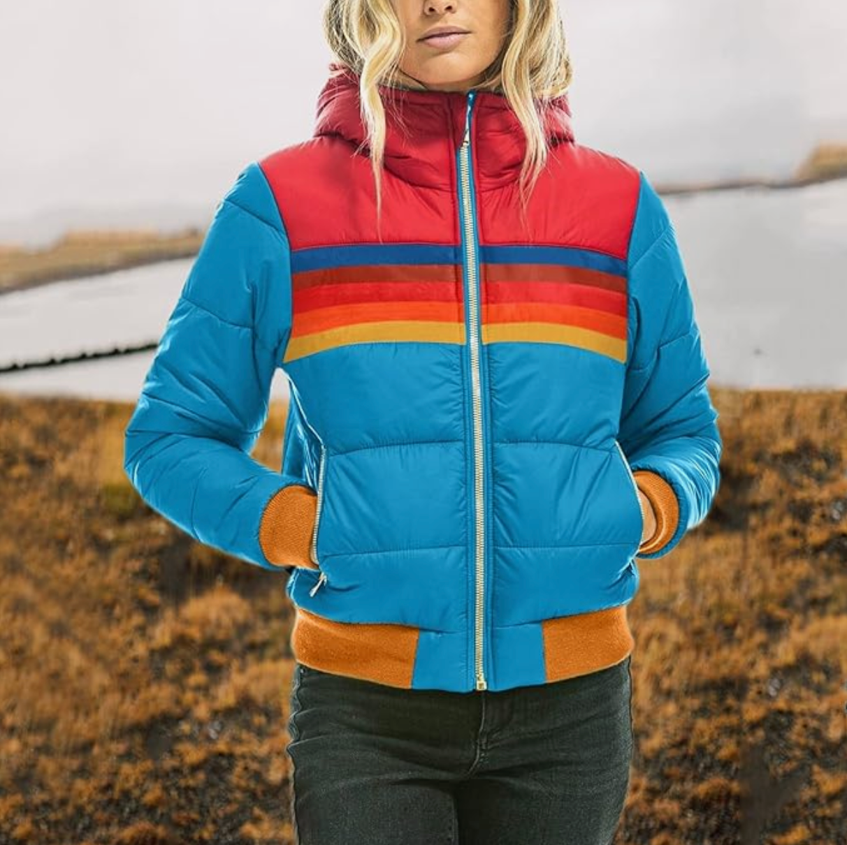 Molly - Rainbows Retro Isolierte Jacke