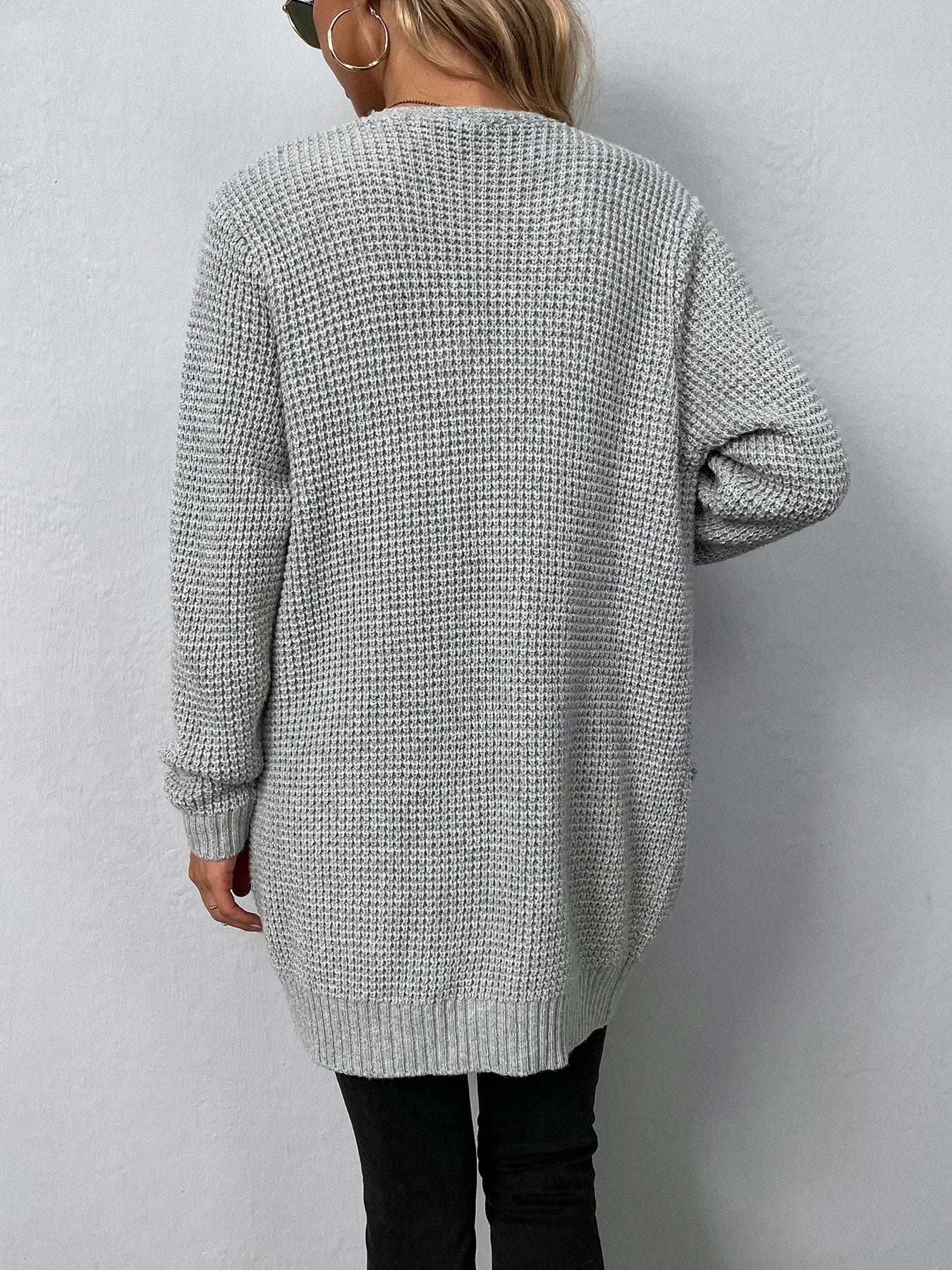Nancy | Lässiger Strick-Cardigan mit Taschen 4
