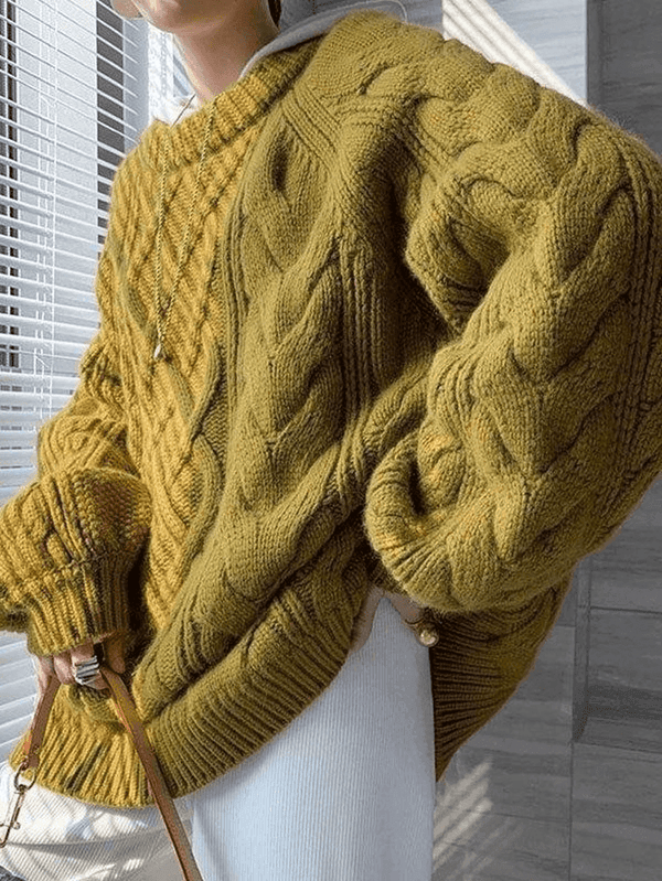 Natalia - Übergroßer Strickpullover