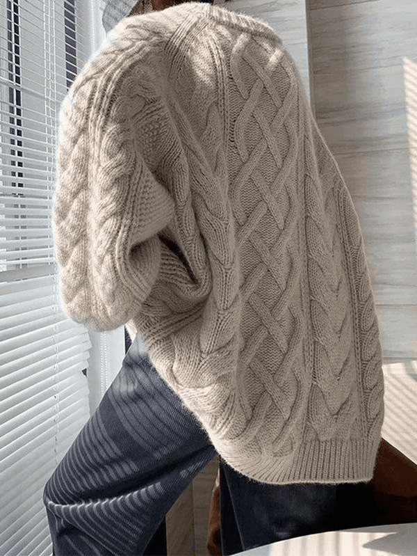 Natalia - Übergroßer Strickpullover