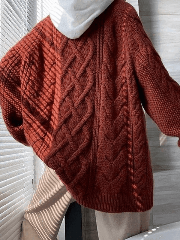 Natalia - Übergroßer Strickpullover