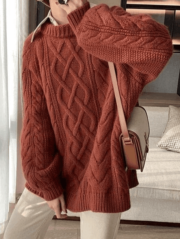 Natalia - Übergroßer Strickpullover