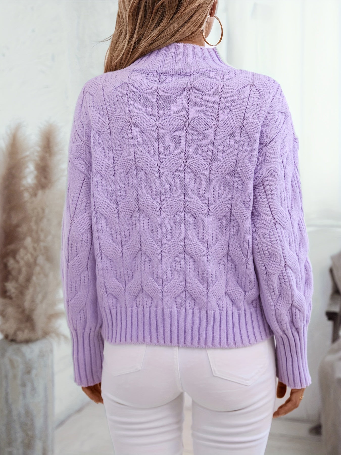 Naya - Strickpullover in zartem Flieder