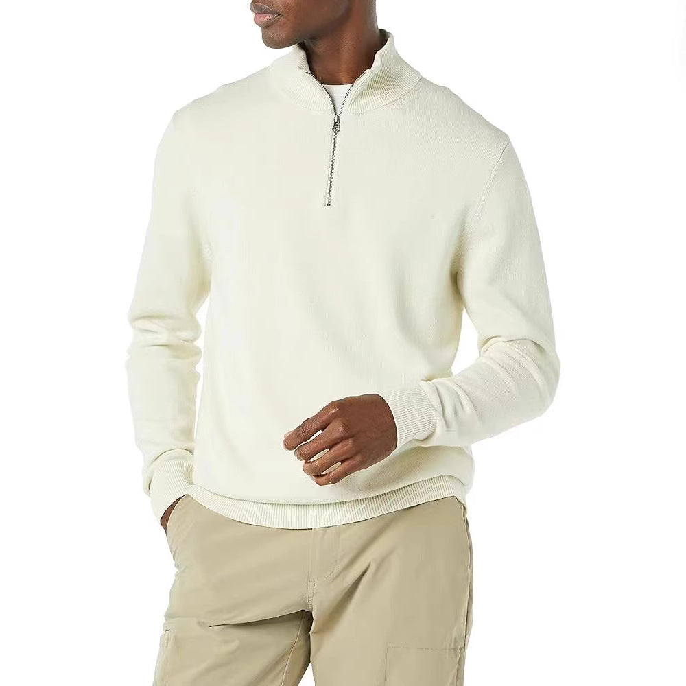 Half-Zip Pullover Herren | Stehkragen & Rippbündchen 1