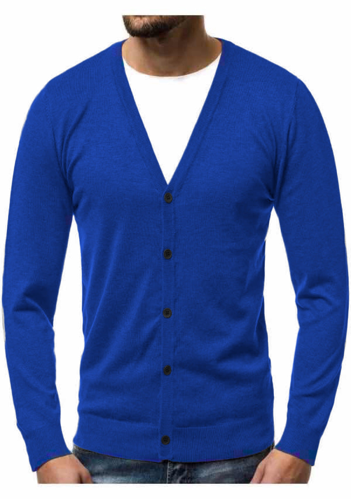 Cardigan Herren | V-Ausschnitt & Knopfleiste 7