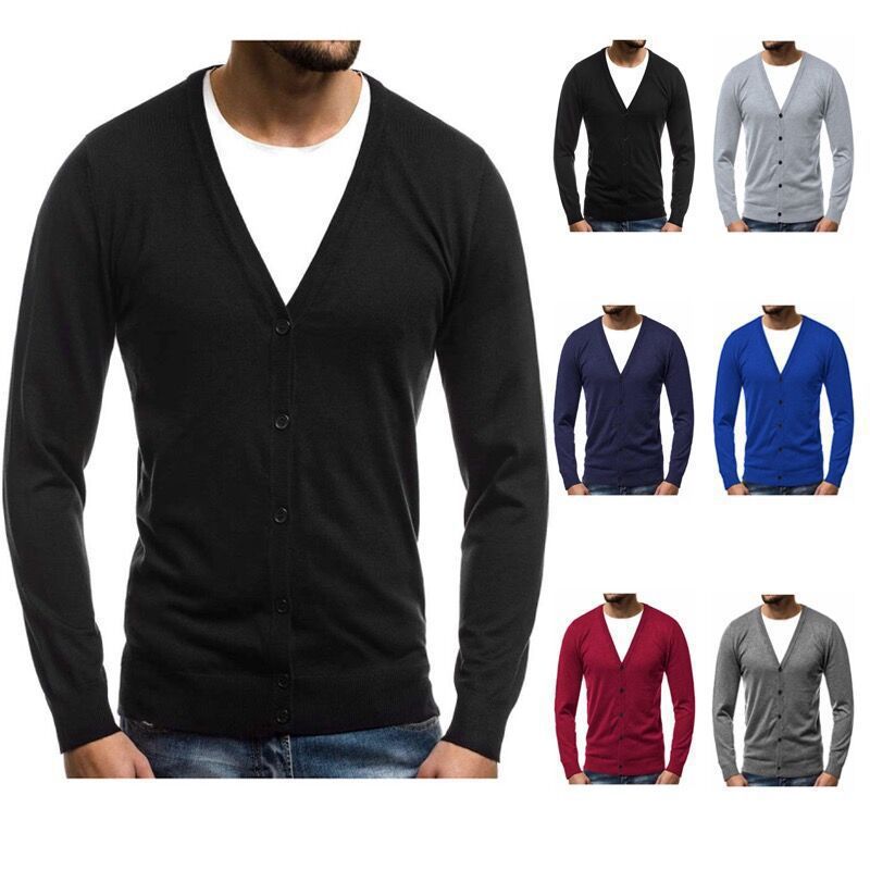 Cardigan Herren | V-Ausschnitt & Knopfleiste 1