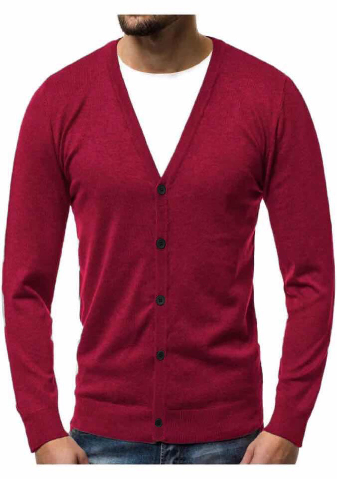 Cardigan Herren | V-Ausschnitt & Knopfleiste 10