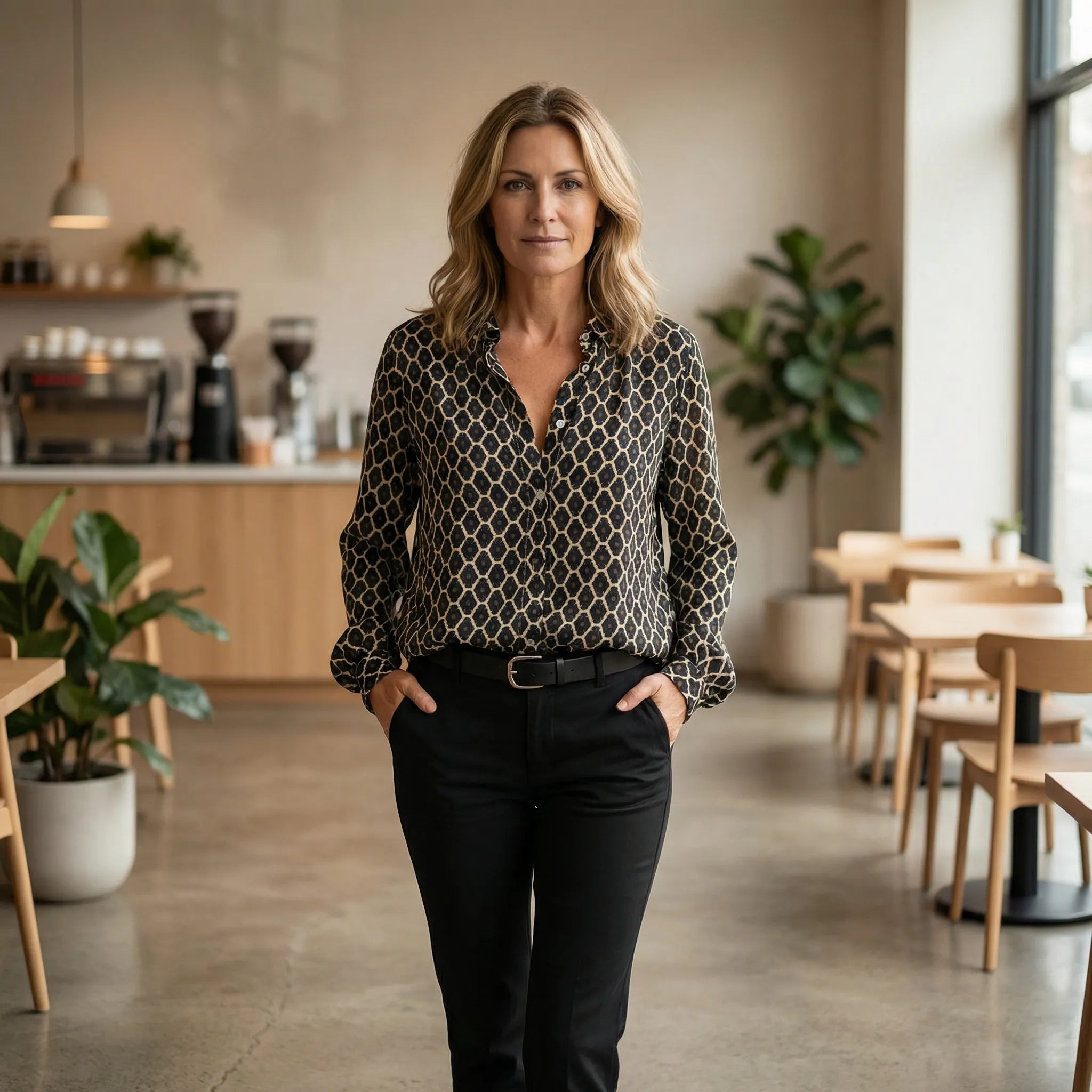 Oberteil Damen | Taillierter Schnitt & Knopfdetails