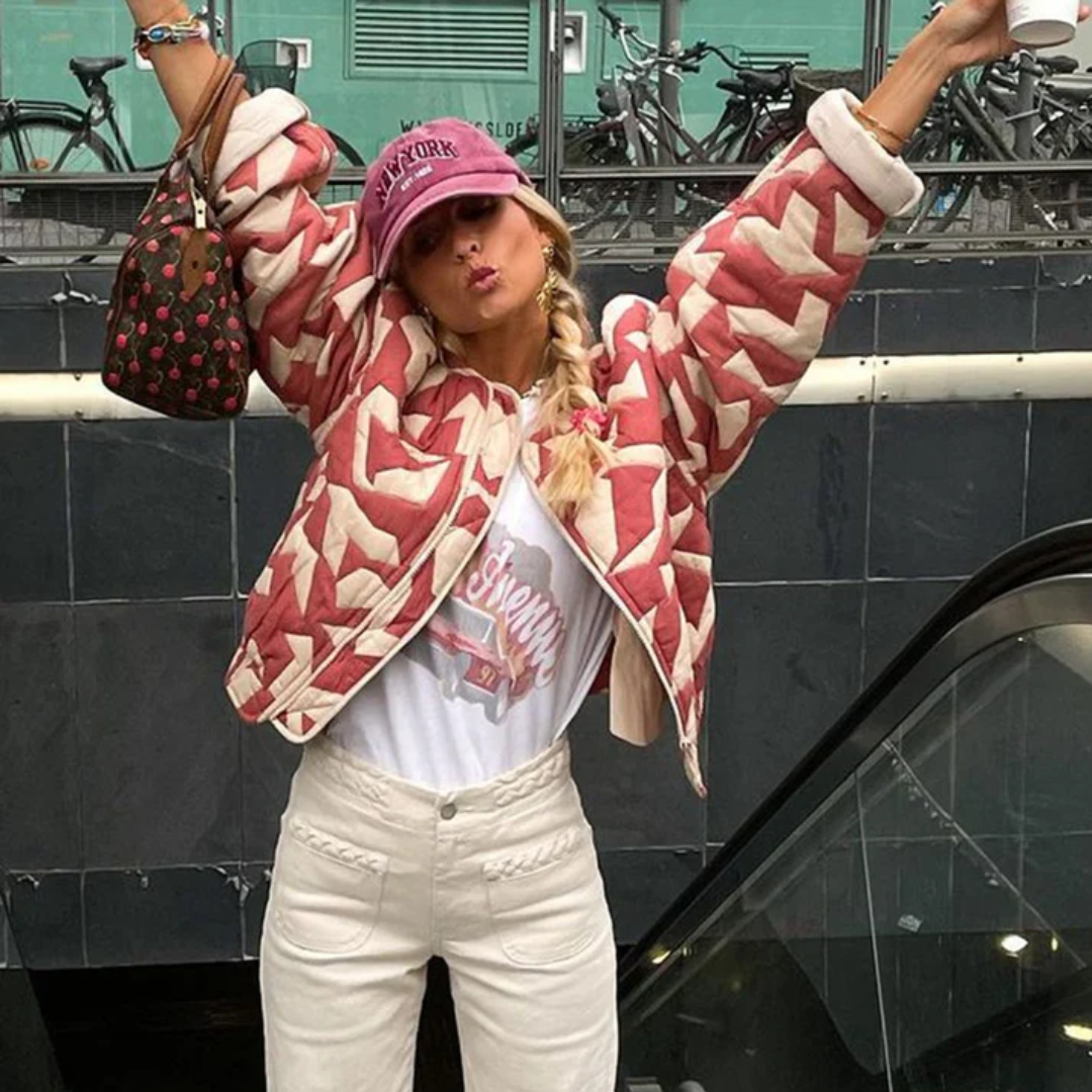 Odettei | Damen Blumen Jacke | Frühling