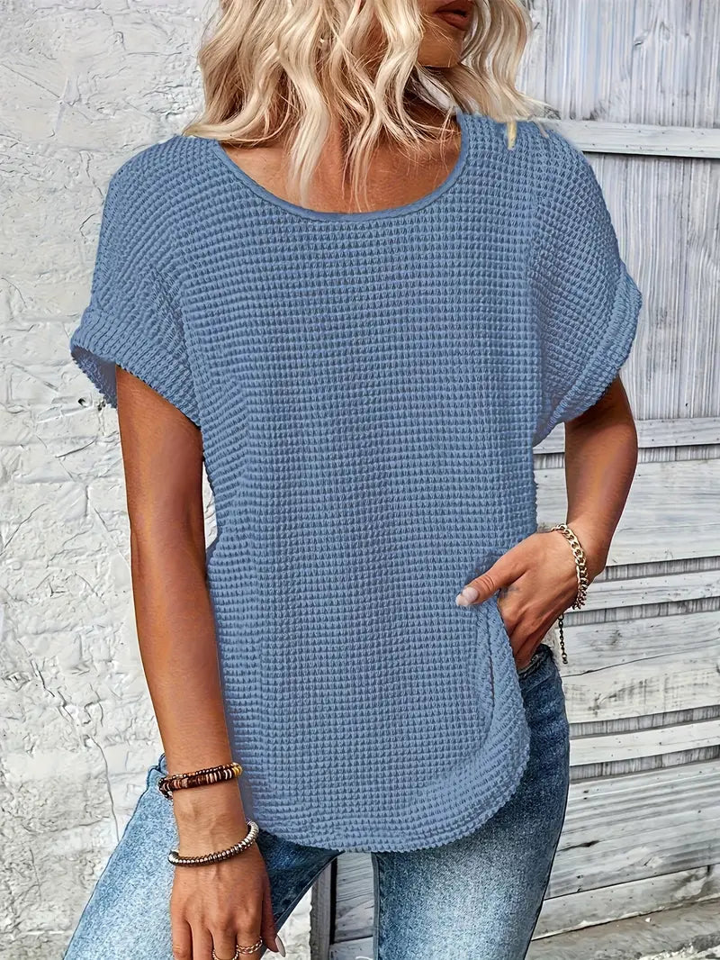 Oliv™ - Bequemes Rundhals-T-Shirt 3