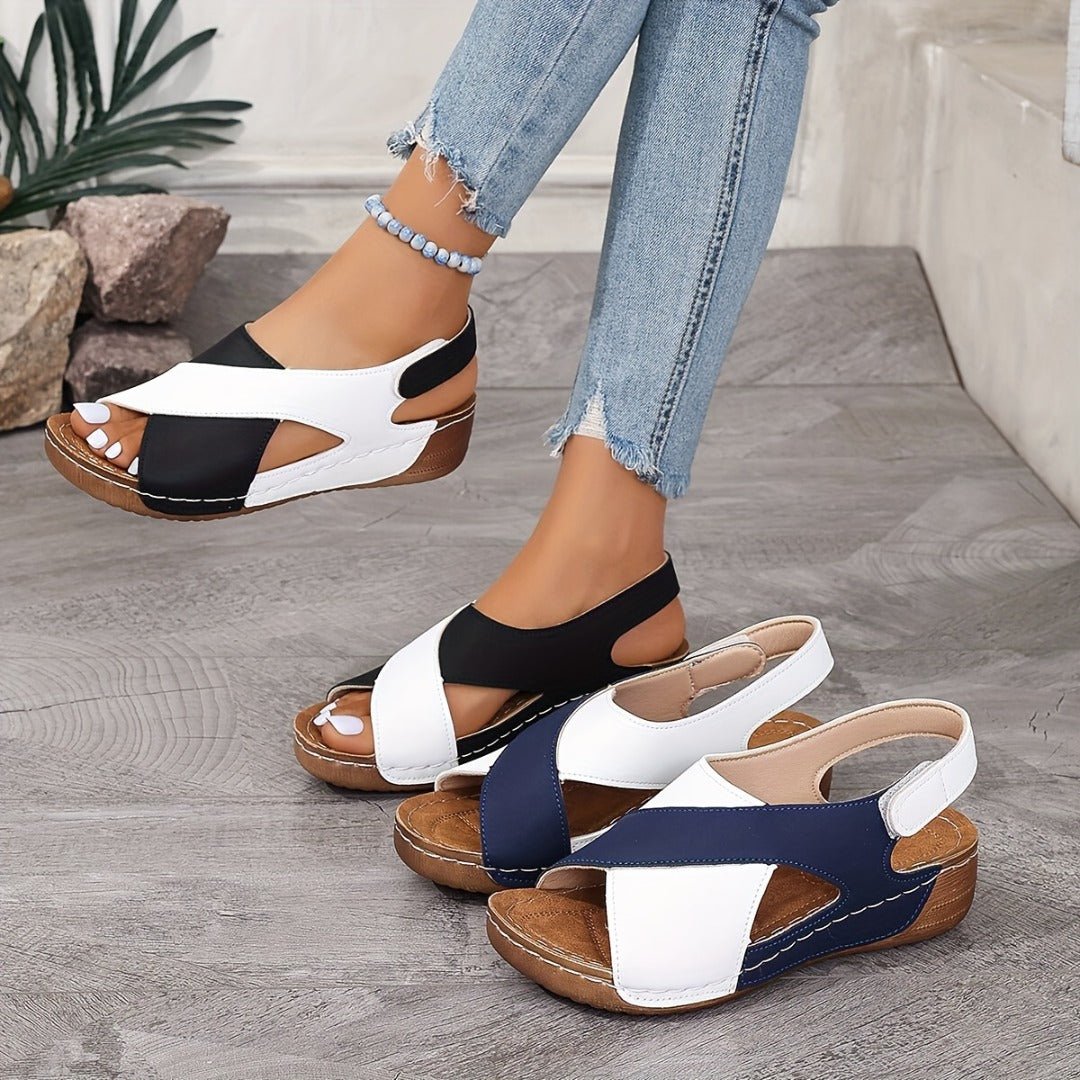 Orthopädische Sandalen Damen | Bequem & Stilvoll mit Keilabsatz
