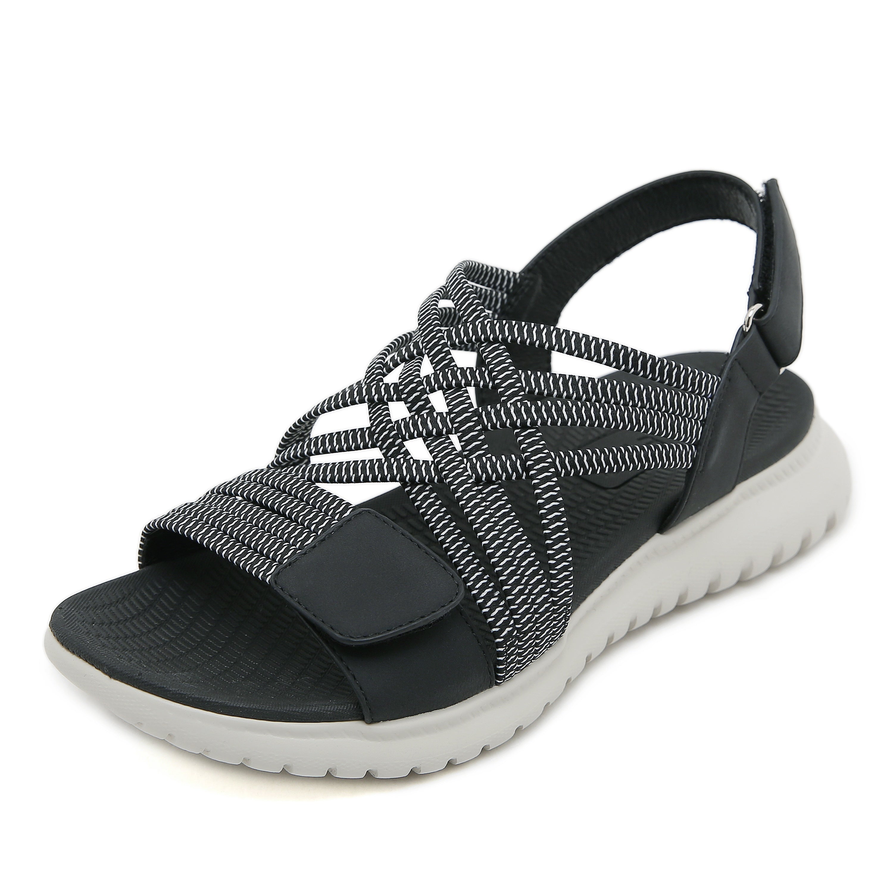 Orthopädische Sandalen Damen | Elastische Flechtriemen & Leichtsohle