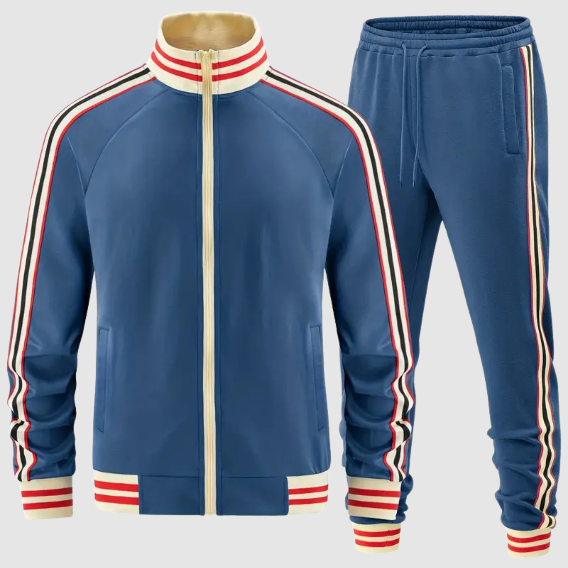 Oscar - Set aus gestreiftem Trainingsanzug und Sporthose für Herren 2