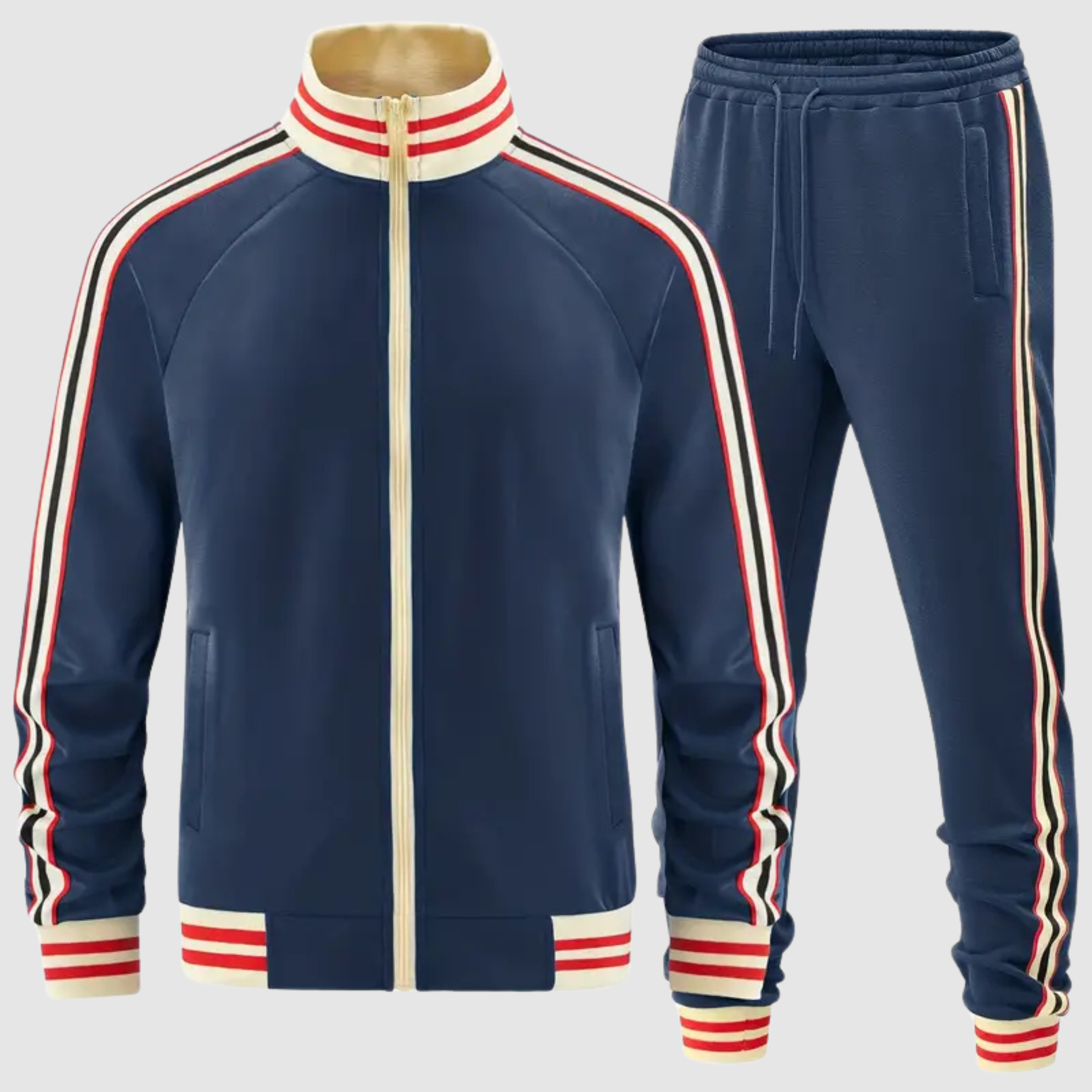 Oscar - Set aus gestreiftem Trainingsanzug und Sporthose für Herren 3