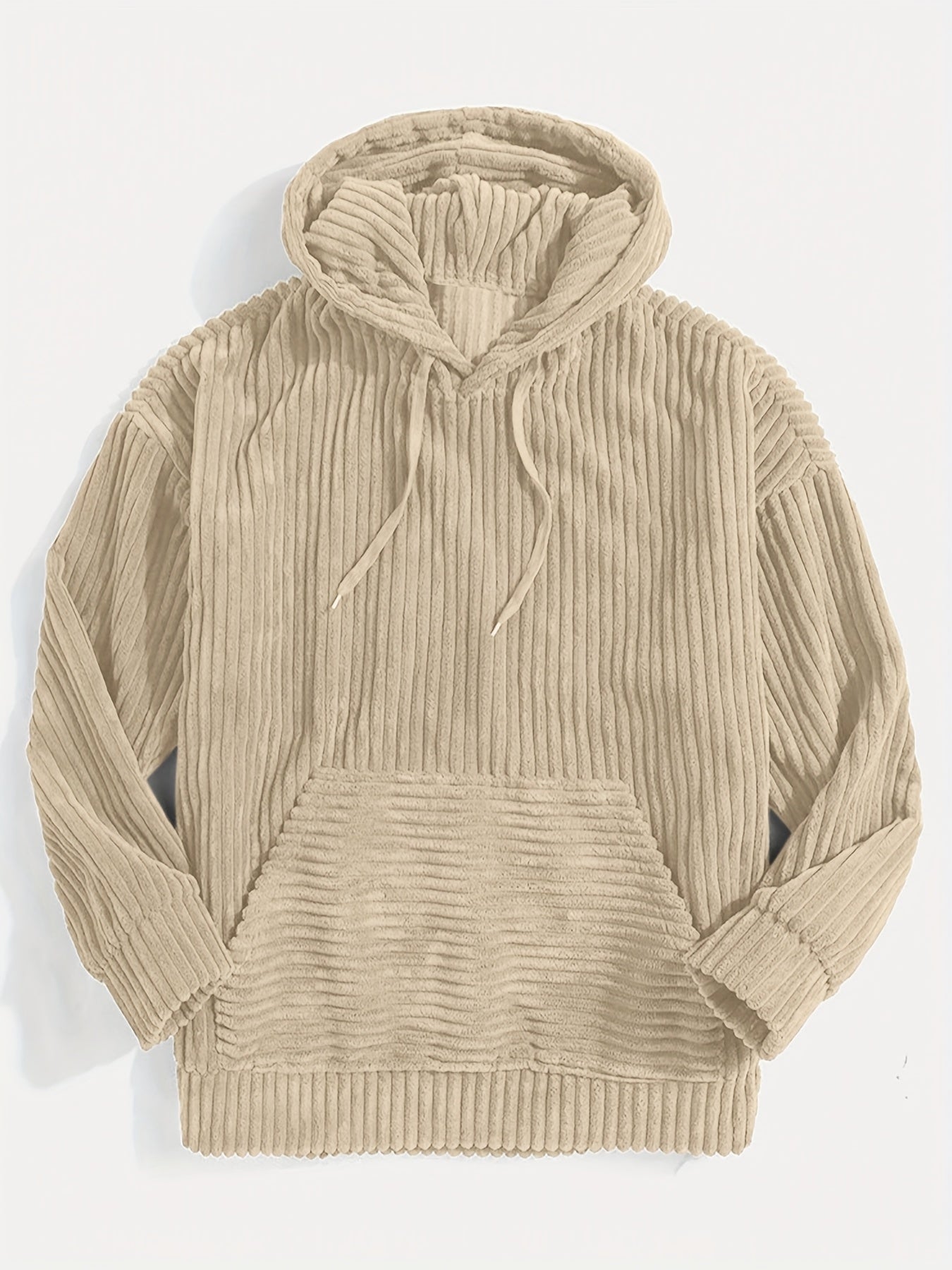 PULLOVER MIT KAPUZE AUS CORD