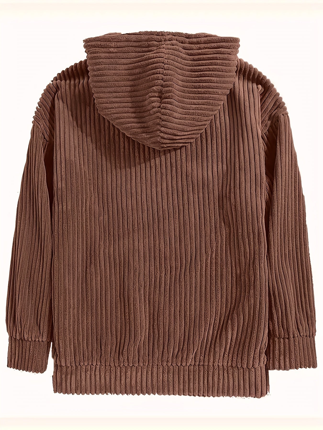 PULLOVER MIT KAPUZE AUS CORD