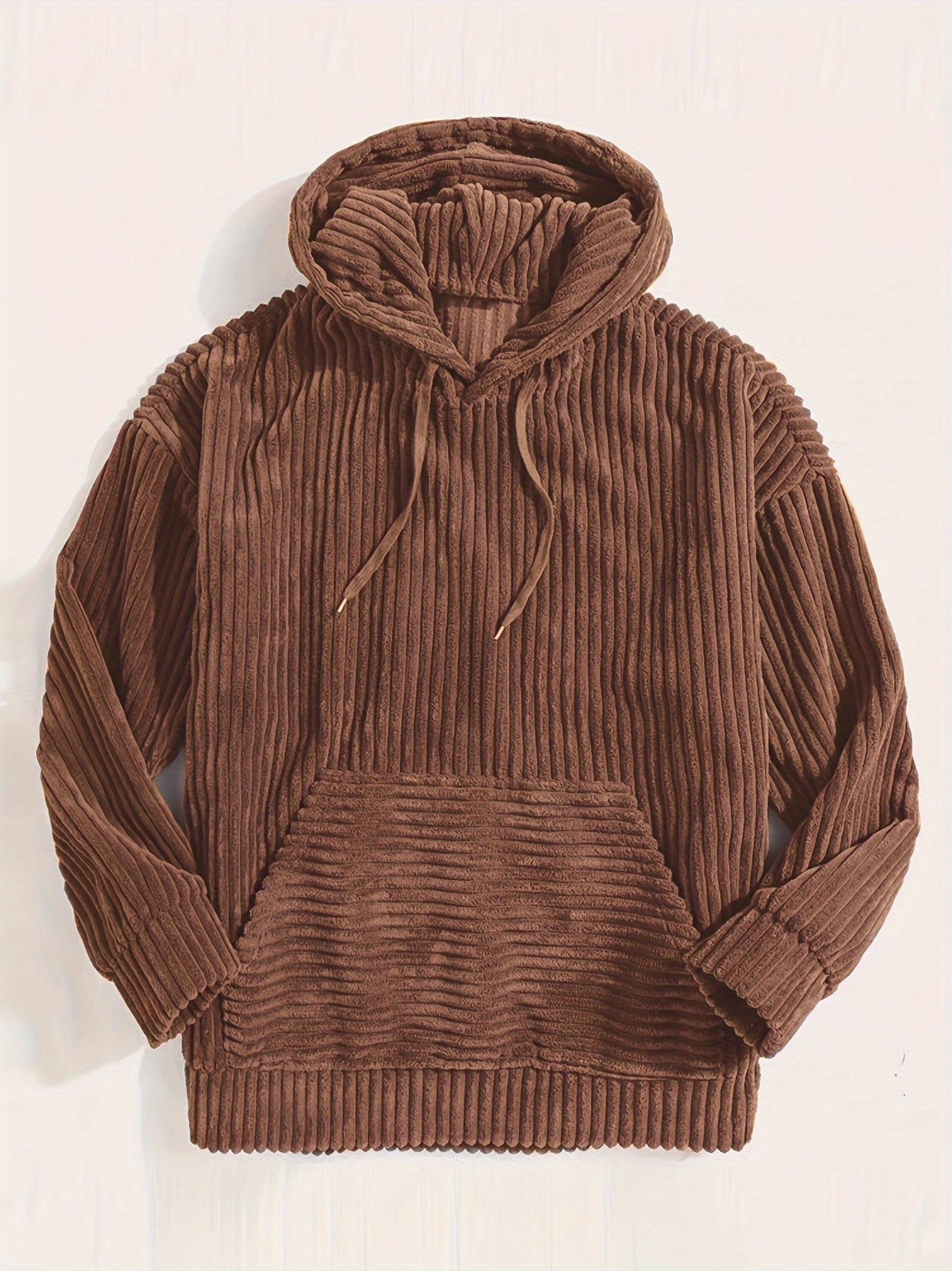PULLOVER MIT KAPUZE AUS CORD